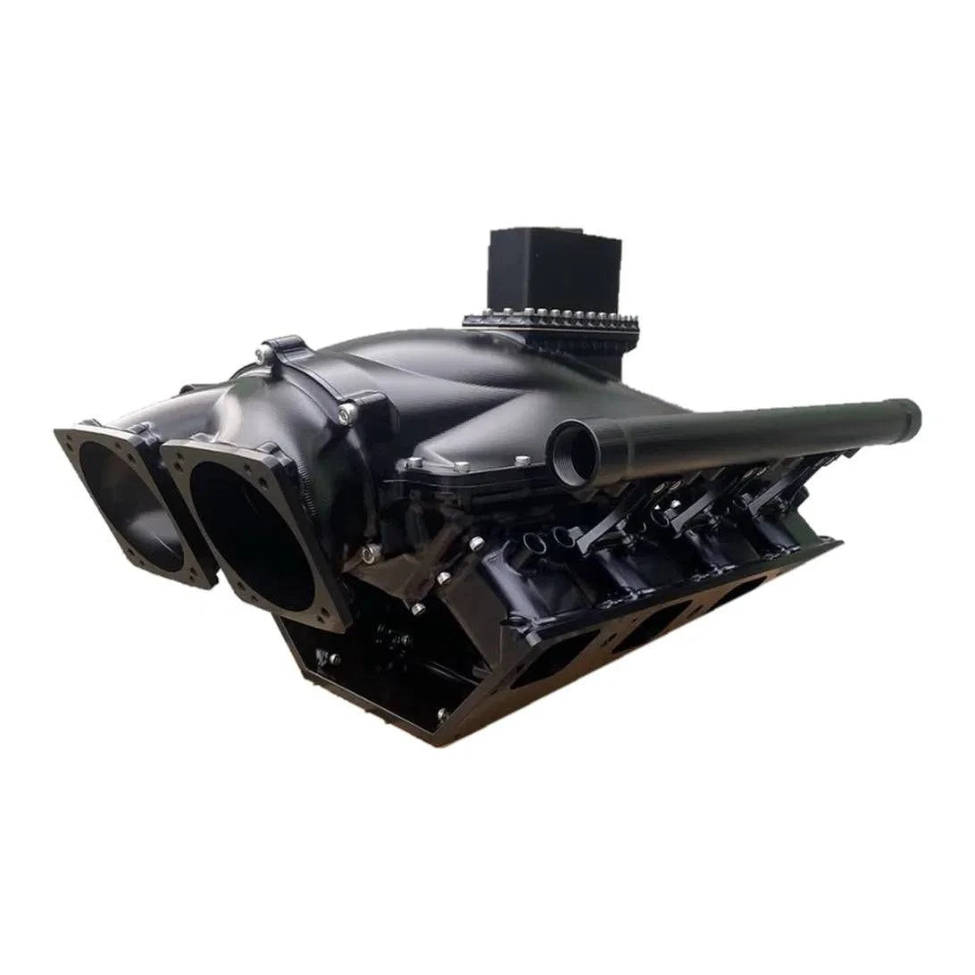 HEMI - MH6 - MH7 - BILLET INTAKE MANIFOLD - BLACK ANODISED