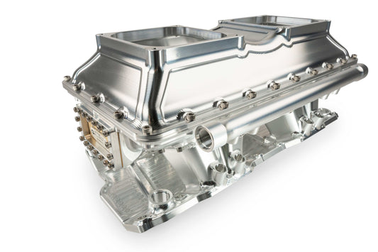 SMALL BLOCK CHEV - 23 DEGREE - INTAKE - TWIN THROTTLE BODY - EFI