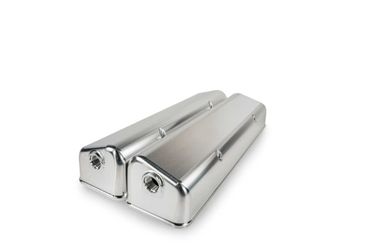 SMALL BLOCK CHEV VALVE COVER FRONT BREATHER NO OIL FILL