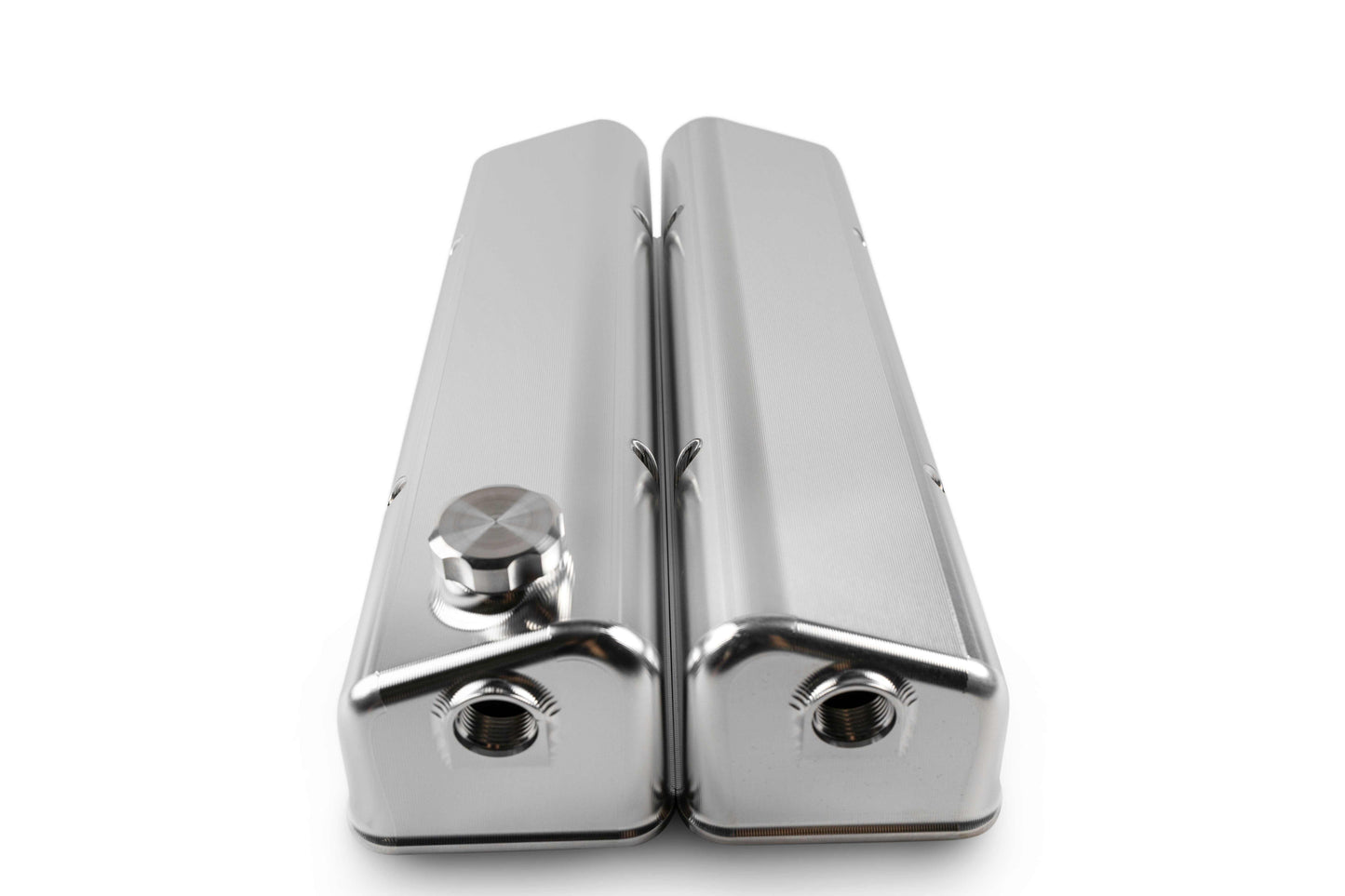 Small Block Chev Valve Cover Front Breather - Engine Airflow Enhancement