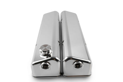 Small Block Chev Valve Cover Front Breather - Engine Airflow Enhancement