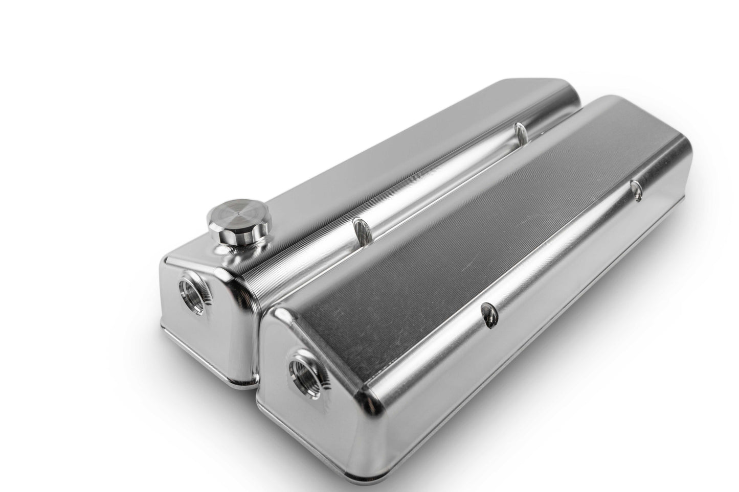 Small Block Chev Valve Cover Front Breather - Engine Airflow Enhancement