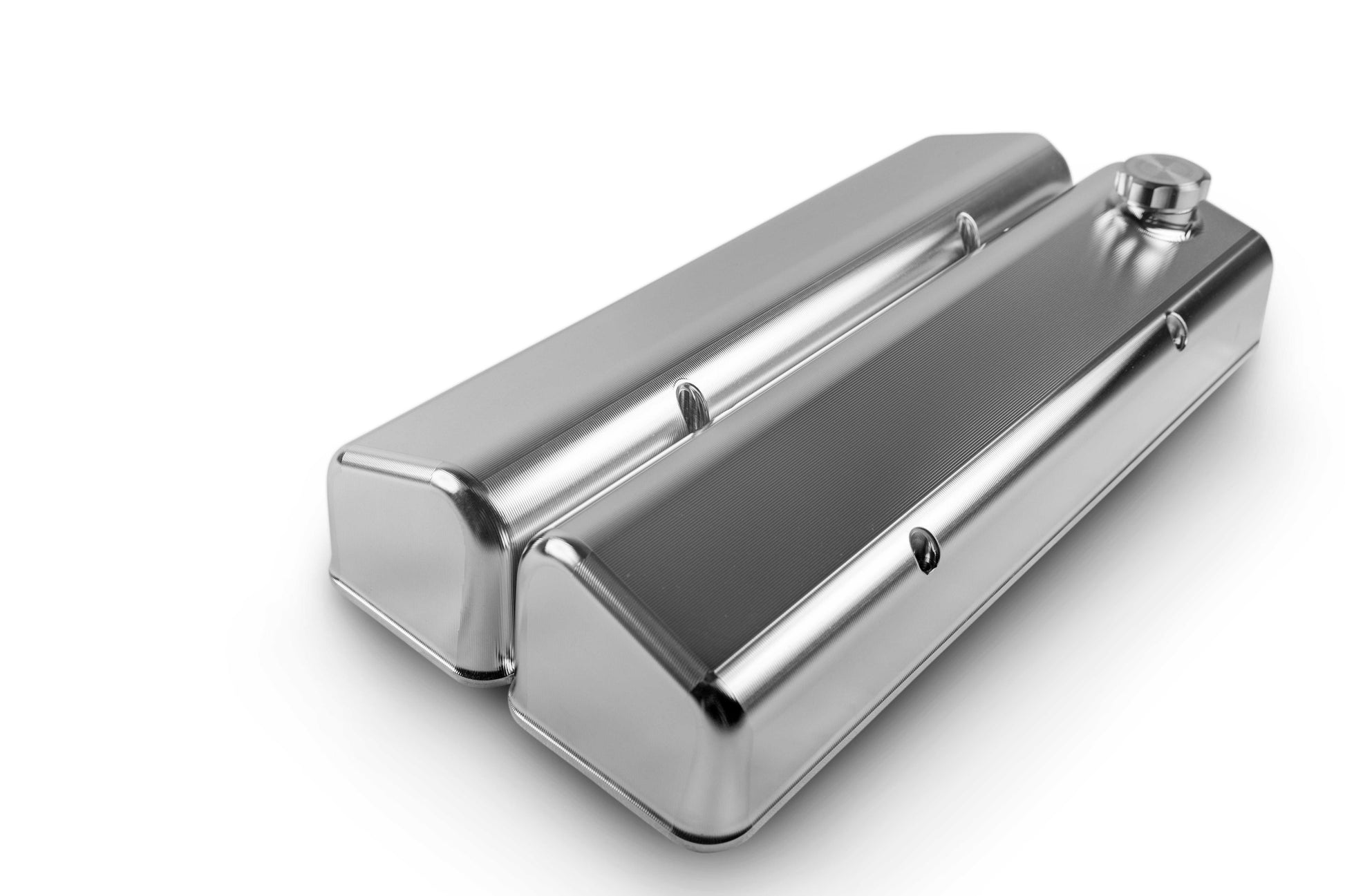 Small Block Chev Valve Cover Front Breather - Engine Airflow Enhancement