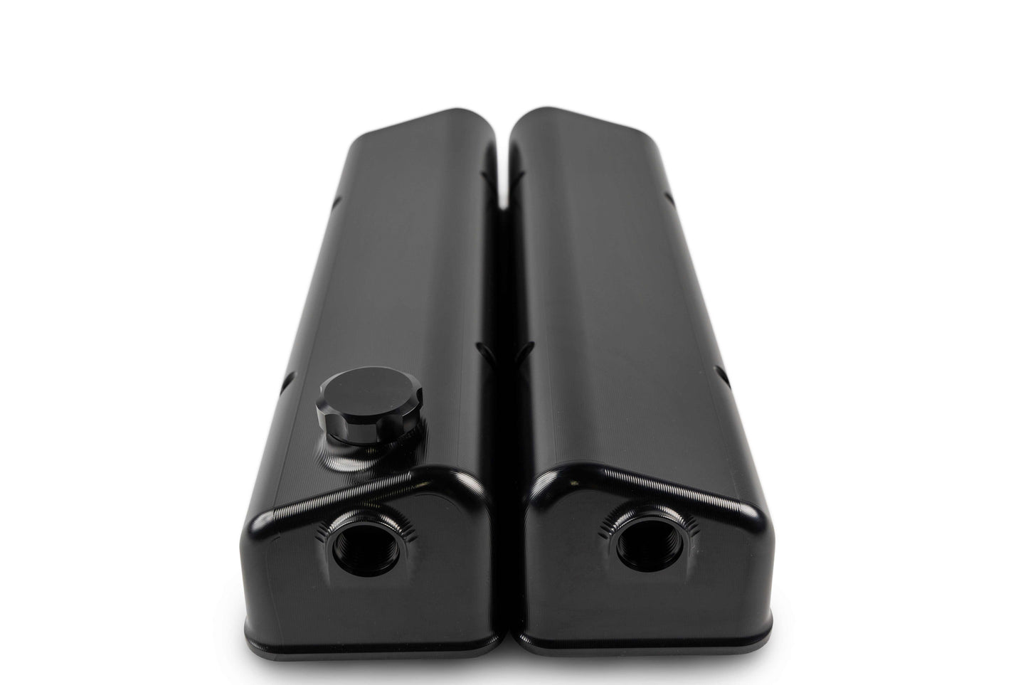 Small Block Chev Valve Cover Front Breather - Engine Airflow Enhancement