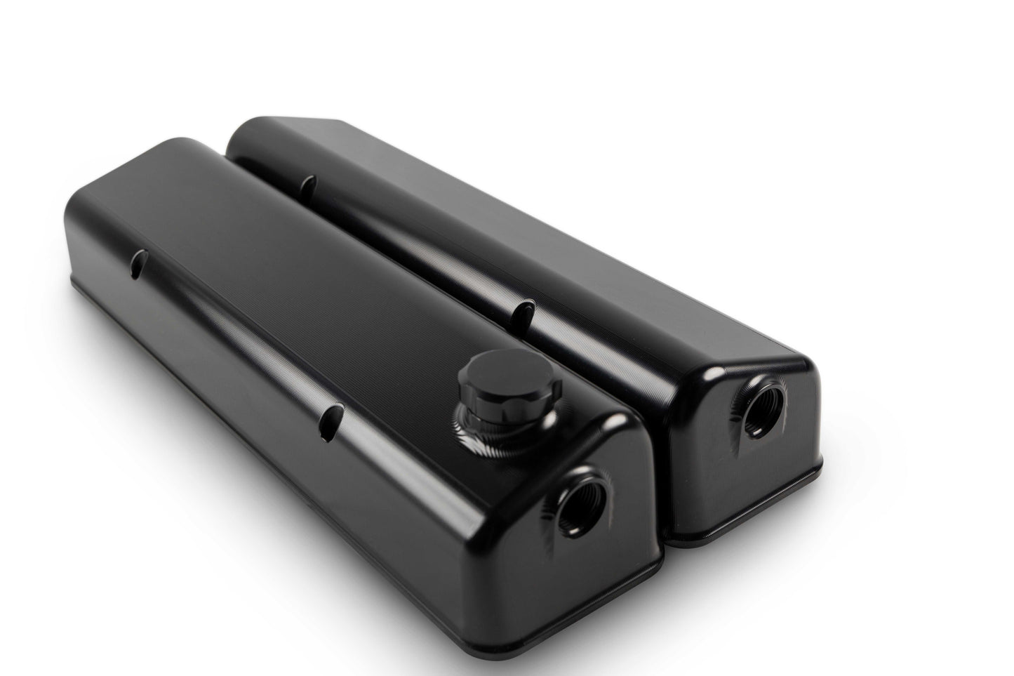 Small Block Chev Valve Cover Front Breather - Engine Airflow Enhancement