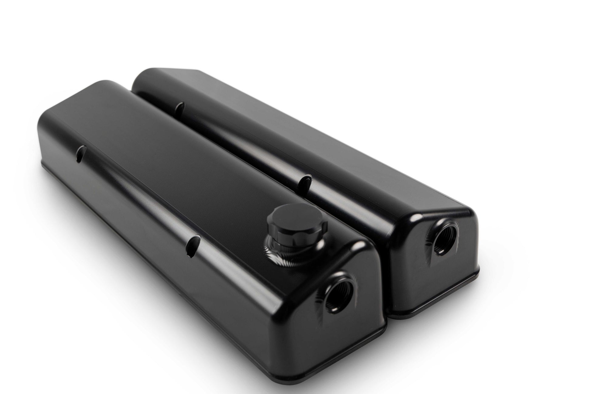 Small Block Chev Valve Cover Front Breather - Engine Airflow Enhancement