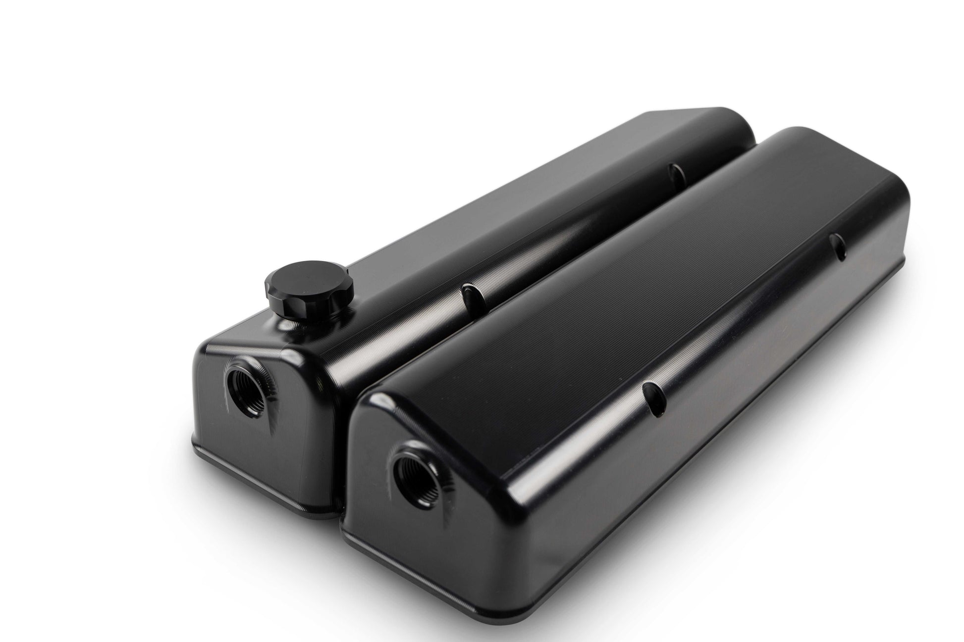 Small Block Chev Valve Cover Front Breather - Engine Airflow Enhancement