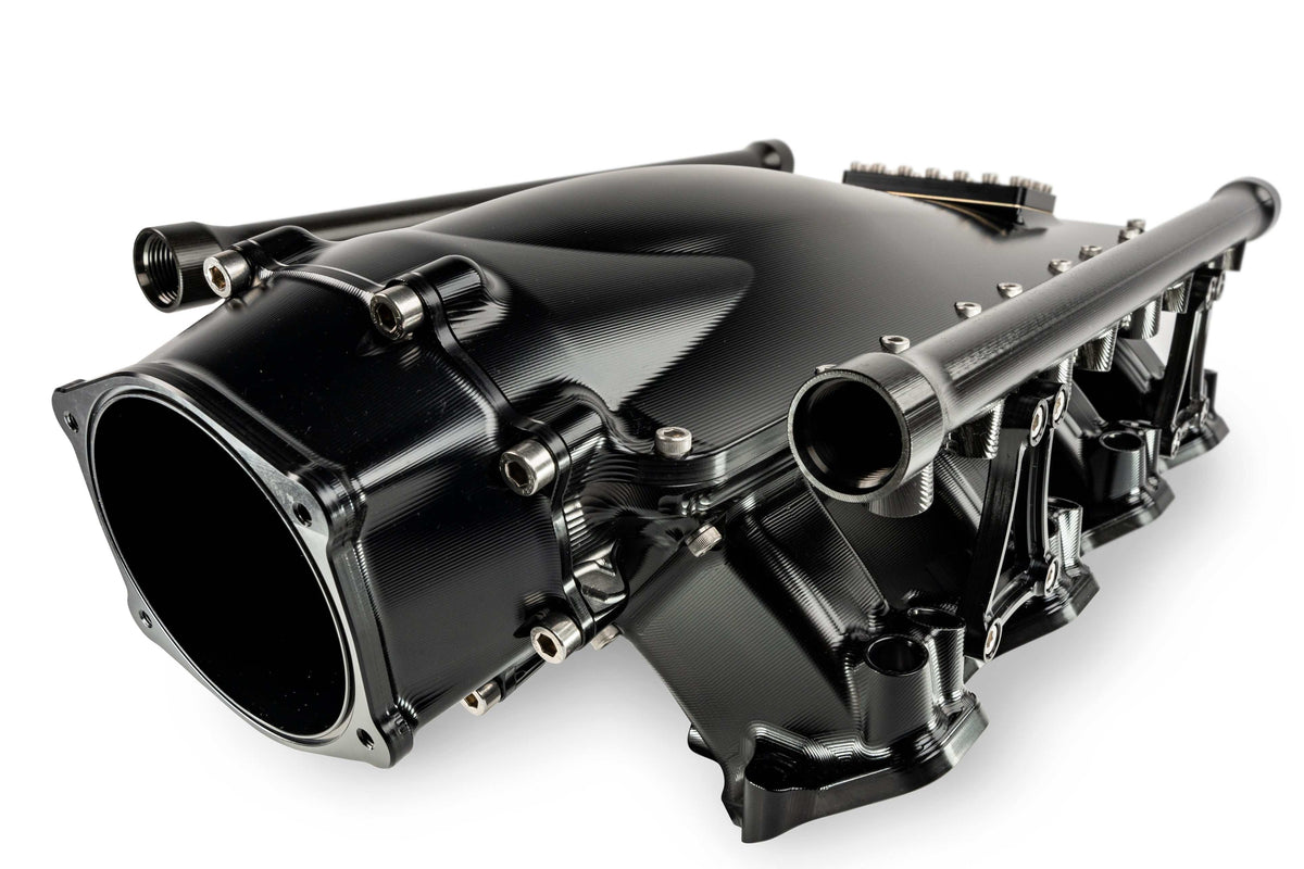 LS - LOW - BILLET INTAKE MANIFOLD - BLACK ANODISED