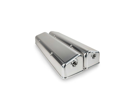 SMALL BLOCK CHEV VALVE COVER FRONT BREATHER NO OIL FILL