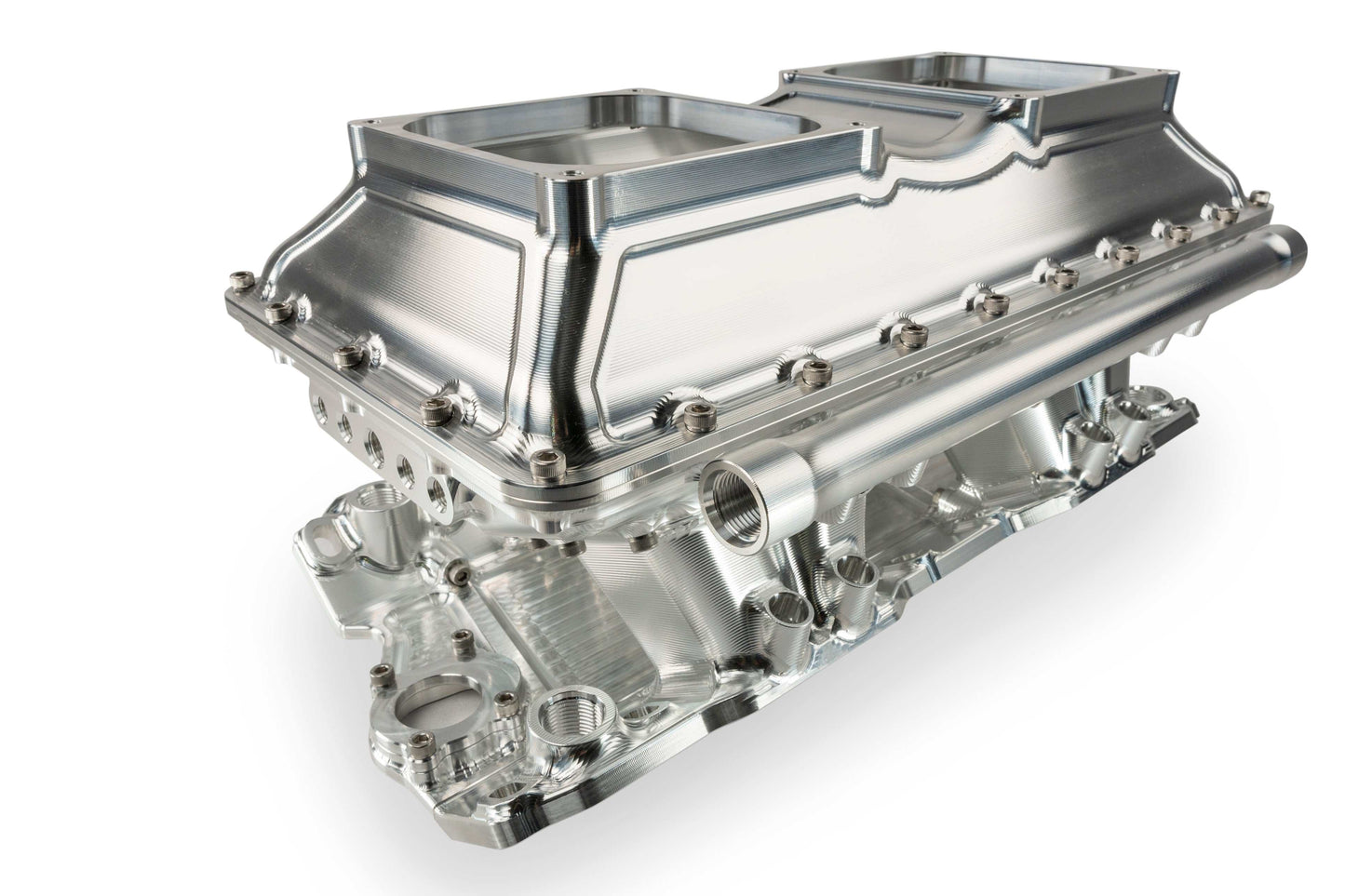 SMALL BLOCK CHEV - 23 DEGREE - INTAKE - TWIN THROTTLE BODY - EFI