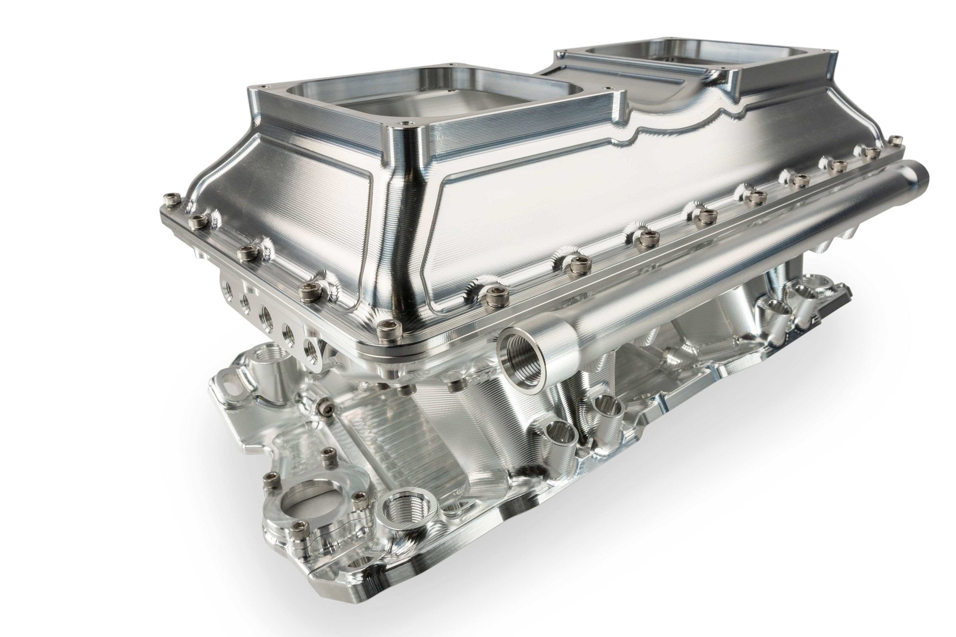 SMALL BLOCK CHEV - 23 DEGREE - INTAKE - TWIN THROTTLE BODY - EFI