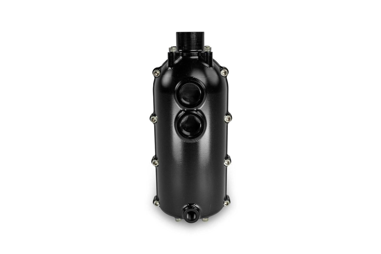 CATCH CAN - 100MM ROUND - DUAL - DASH - 12 for Engine Oil Separation
