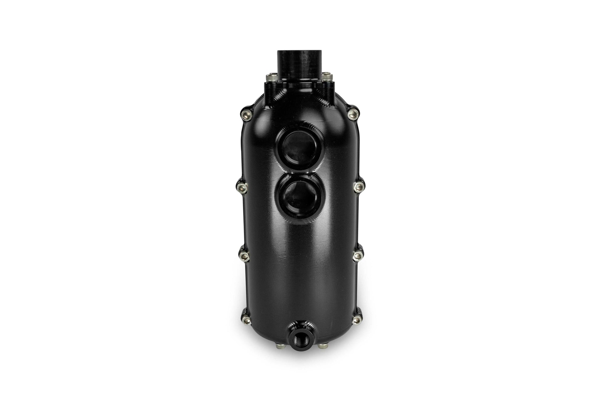 CATCH CAN - 100MM ROUND - DUAL - DASH - 12 for Engine Oil Separation