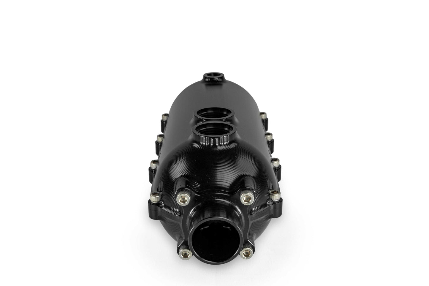 CATCH CAN - 100MM ROUND - DUAL - DASH - 12 for Engine Oil Separation