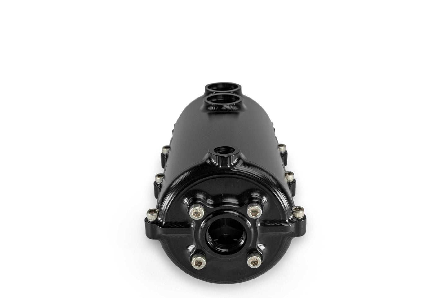 CATCH CAN - 100MM ROUND - DUAL - DASH - 12 for Engine Oil Separation