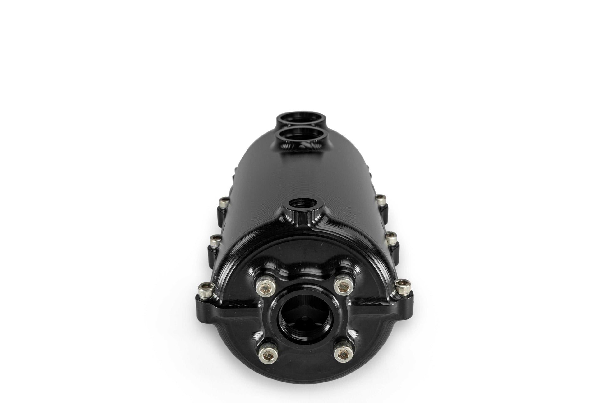 CATCH CAN - 100MM ROUND - DUAL - DASH - 12 for Engine Oil Separation