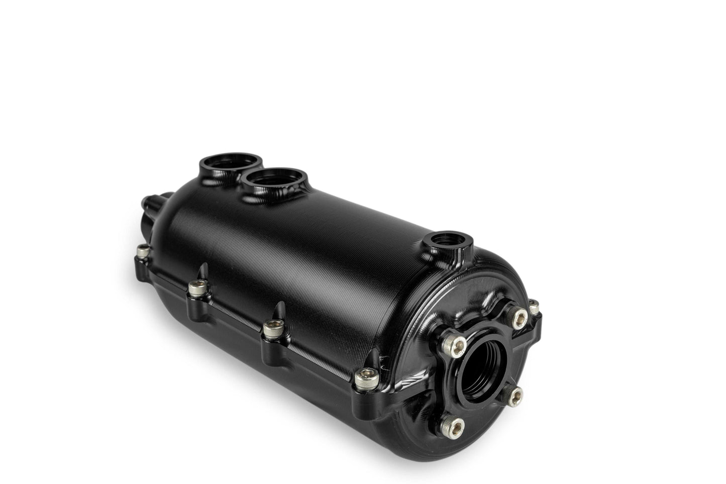 CATCH CAN - 100MM ROUND - DUAL - DASH - 12 for Engine Oil Separation