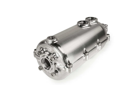 CATCH CAN - 100MM ROUND - DUAL - DASH - 12 for Engine Oil Separation
