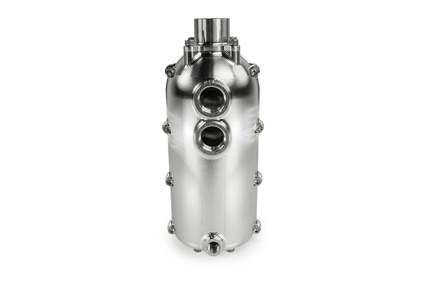 CATCH CAN - 100MM ROUND - DUAL - DASH - 12 for Engine Oil Separation