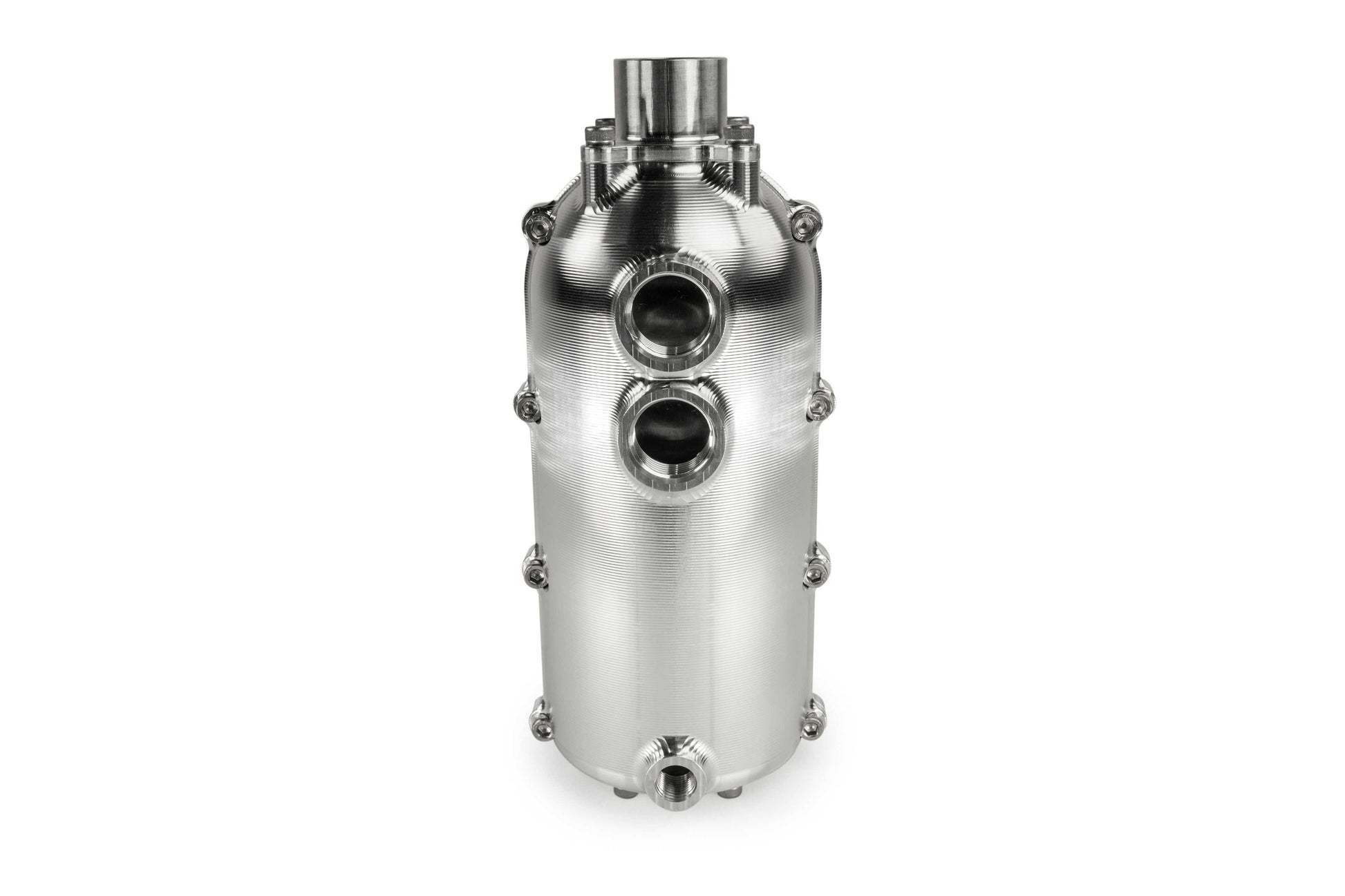 CATCH CAN - 100MM ROUND - DUAL - DASH - 12 for Engine Oil Separation