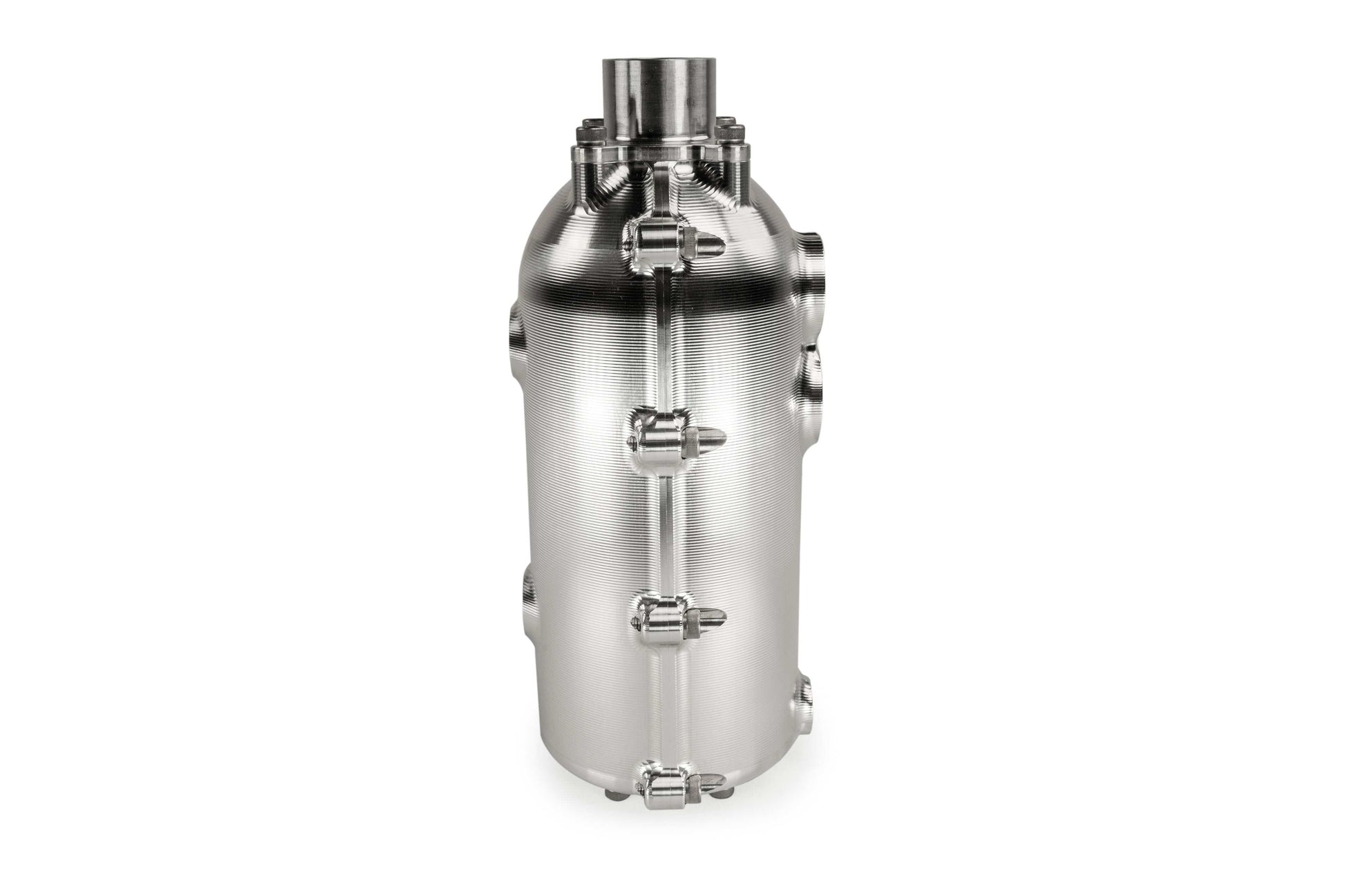 CATCH CAN - 100MM ROUND - DUAL - DASH - 12 for Engine Oil Separation