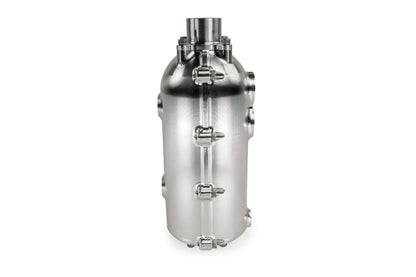 CATCH CAN - 100MM ROUND - DUAL - DASH - 12 for Engine Oil Separation