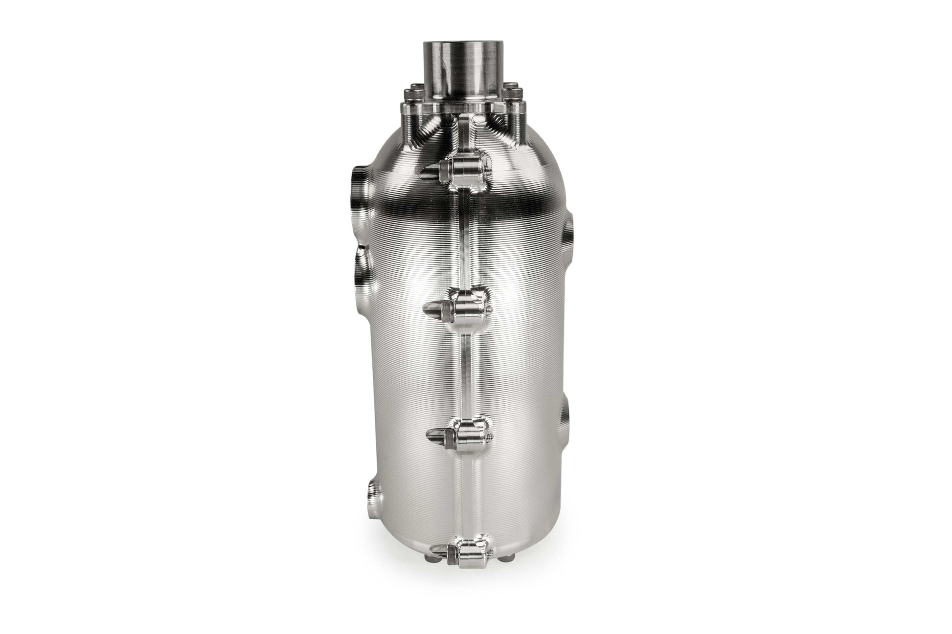CATCH CAN - 100MM ROUND - DUAL - DASH - 12 for Engine Oil Separation