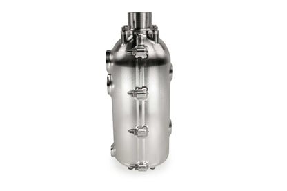 CATCH CAN - 100MM ROUND - DUAL - DASH - 12 for Engine Oil Separation