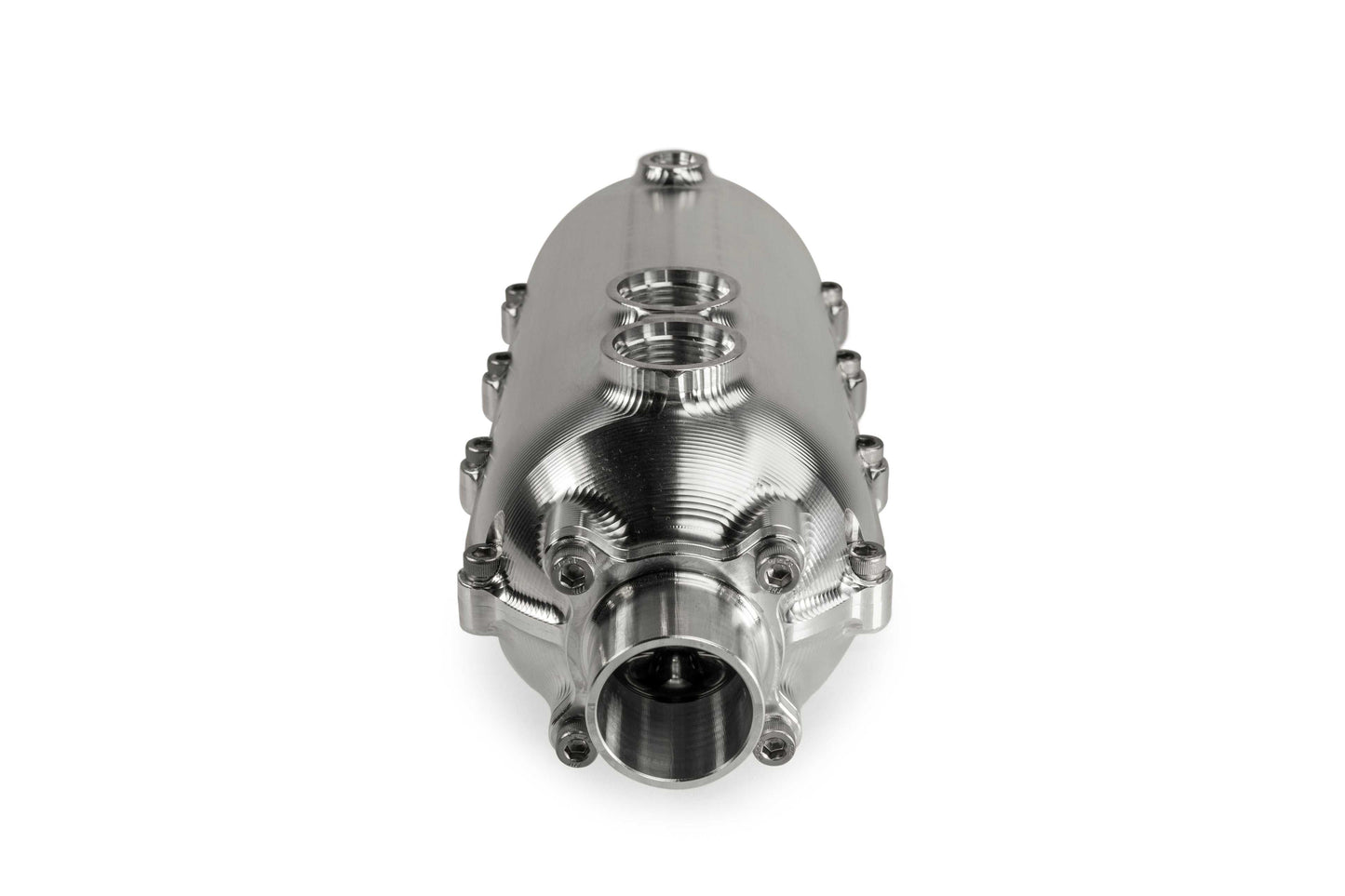 CATCH CAN - 100MM ROUND - DUAL - DASH - 12 for Engine Oil Separation