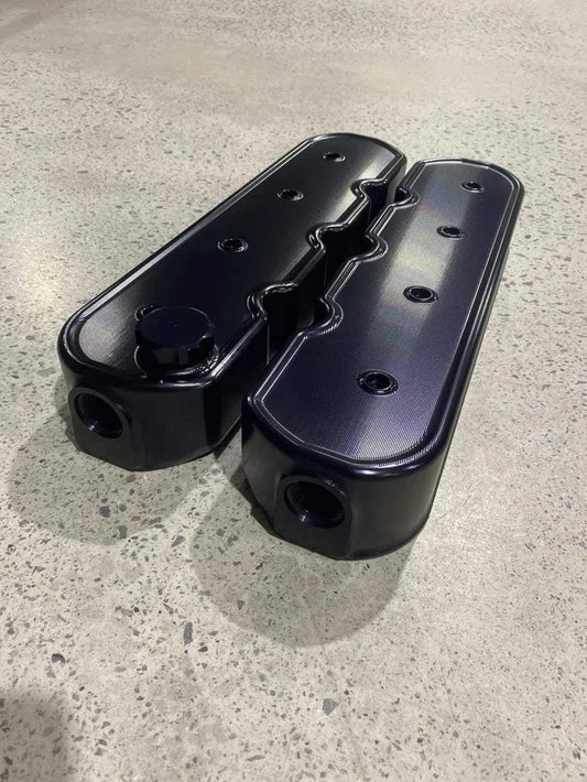 LS - BILLET VALVE COVER - 76MM - FRONT BREATHER