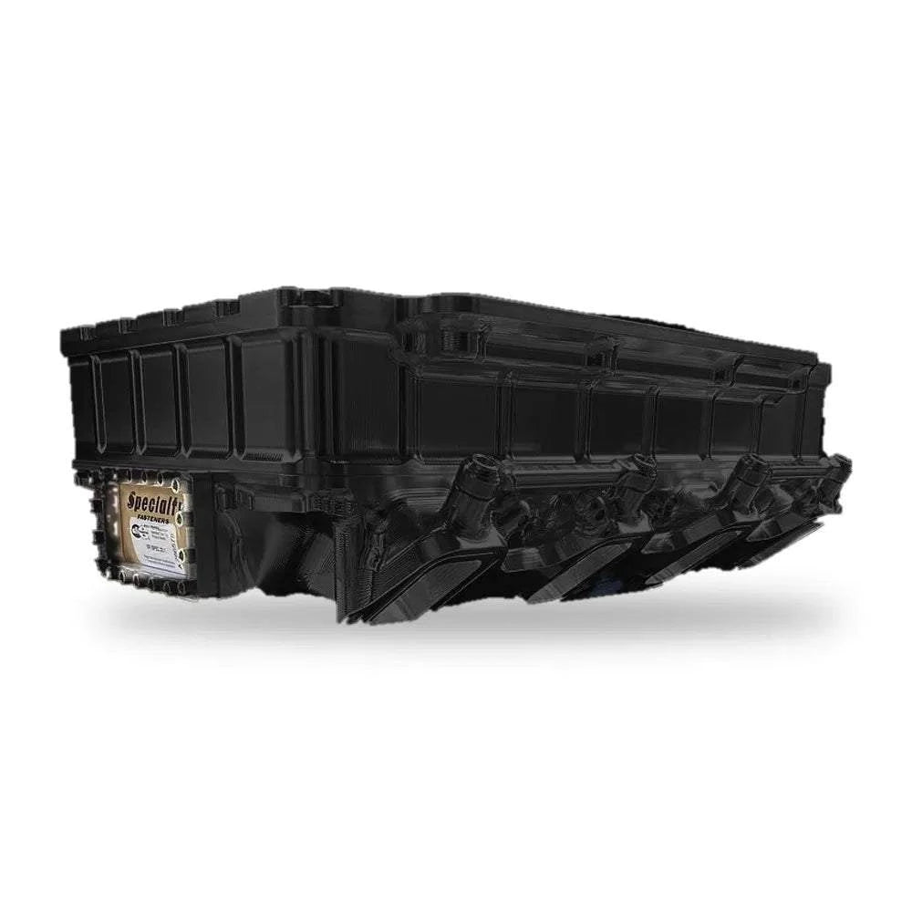 LS - 671 - 871 - MID HEIGHT ROOTS BLOWER - BILLET INTAKE MANIFOLD - MECHANICAL INJECTION - BLACK ANODISED